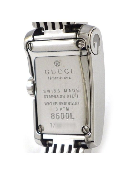 Gucci Watch Metro Rectangular GG Pattern Black Dial SS Quartz Analog main image 7